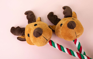 Jouets à mâcher pour animaux de compagnie en corde de coton, très demandés pour Noël, durables, interactifs, pour l'agitation des chiens actifs - Product Image 3