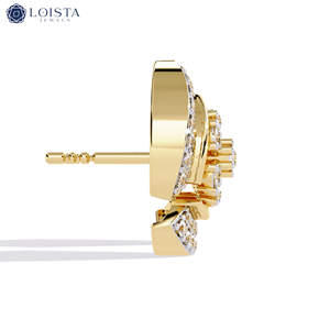 Pendientes de Aro con Diamantes Cultivados en Laboratorio, Joyería Fina Clásica de Lujo Loista Jewels, Diamantes CVD - Product Image 2