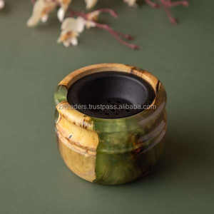 Handcrafted Luxury Arabic Mabkhara Made from Resin Epoxy and Natural Wood for <b>Bakhoor</b> <b>Oud</b> Festive Home Decor - Product Image 4