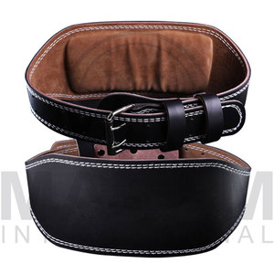 Customize Premium Weight Lifting Genuine Leather Belt Power Lifting Men & Women Gym Workout <b>Back</b> <b>Support</b> Belt - Product Image 2