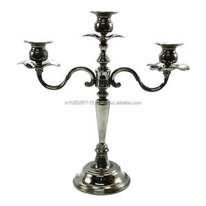Candelabro de metal de latón tradicional para decoración de sala de estar adecuado para iluminación festiva y decoración de eventos - Product Image 2