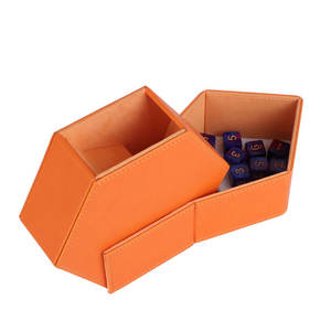 Bandeja y Soporte para Dados Plegable de Doble Cara, Ecológica y Personalizable, de Cuero PU y Terciopelo, para Juegos de Rol/D&D/Juegos de Mesa - Product Image 5