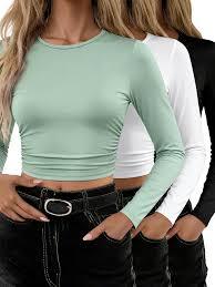 STELLAR Women's Special Eco Friendly Solid O Neck Short Sleeve Feather <b>Velvet</b> Knit Summer T-<b>Shirt</b> Soft Relaxed Lightweight - Product Image 2