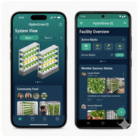 RC INTERNATIONAL Hydroponics Smart Growing Indoor Farming Hybrid Mobile App Enterprise Version Linux Weather Alerts Stock