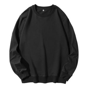 Sudadera de cuello redondo lisa para hombre, manga raglán, jersey casual de punto para otoño, ajuste regular, tallas grandes, suéteres cálidos - Product Image 3