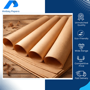 Vente exclusive de papier kraft côtelé recyclable de qualité standard, haute résistance à la déchirure, 40-80 GSM, disponible en grande quantité - Product Image 5