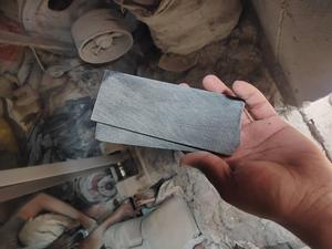 Placa de cuerno de búfalo natural hecha a mano con rayas blancas y negras para la fabricación de monturas de gafas y asas. - Product Image 3