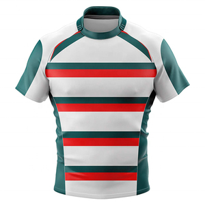 Ensemble de maillots de rugby respirants, à séchage rapide, anti-humidité, 100 % polyester, personnalisables par sublimation, écologiques, pour équipe. - Product Image 1