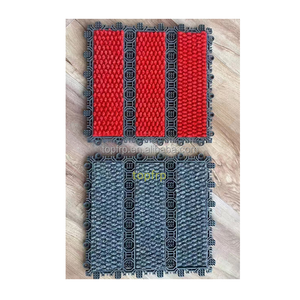 Dust Removal Sand Scraping Non Slip Doormat Interlocking Modular Entry Door <b>Mat</b> - Product Image 5