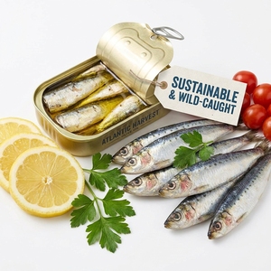 Sardines <span class=keywords><strong>en</strong></span> conserve purées <span class=keywords><strong>à</strong></span> <span class=keywords><strong>la</strong></span> sauce <span class=keywords><strong>tomate</strong></span>, produit de <span class=keywords><strong>la</strong></span> pêche sain pour <span class=keywords><strong>la</strong></span> préparation culinaire et les applications de l'industrie alimentaire - Product Image 6
