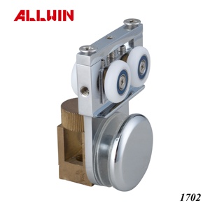OEM ODM Conception moderne Rouleau coulissant en acier et laiton avec pince pour porte vitrée, pour applications hôtelières et de garage, Rouleau de fenêtre en fer - Product Image 4