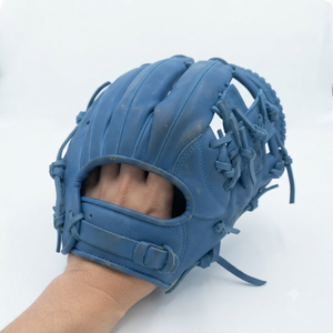 Professional Leather <b>Baseball</b> Glove H-Web Right-Handed Full Finger Hook And Loop Closure Outfield Adult All Seasons - Product Image 6