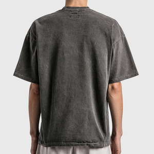Camiseta de manga corta con bloques de color para hombre, camiseta informal de algodón, suave y transpirable, ropa de moda de verano para uso diario - Product Image 6