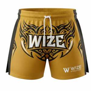 Wholesale Hip Hop Screen <b>Printing</b> Boxing <b>Shorts</b> with Custom Embroidery Anti-Wrinkle <b>Leopard</b> Pattern for Boxing - Product Image 1