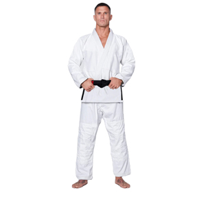 Kimono de karaté bleu 100% coton, coupe classique, respirant, durable, séchage rapide, JUJITSU SPORTS WA-0019 320g, adulte unisexe, arts martiaux - Product Image 3