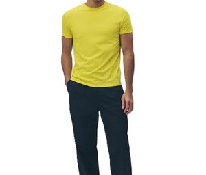 T-shirt homme 100% coton de qualité supérieure, personnalisable avec votre logo, meilleur prix, couleur jaune, col rond, t-shirt athlétique pour homme, séchage rapide - Product Image 2