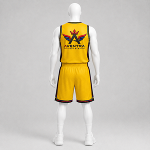 Uniforme de Baloncesto Personalizado, Jersey y Pantalones Cortos Sublimados, Diseñado con Material de Poliéster Transpirable - Product Image 2