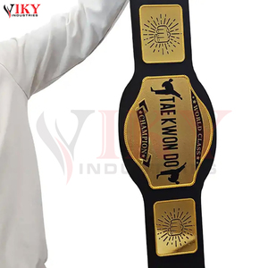 Ceintures de championnat de Taekwondo personnalisées plaquées or pour arts martiaux, boxe et combats, vente en gros à prix direct usine - Product Image 6