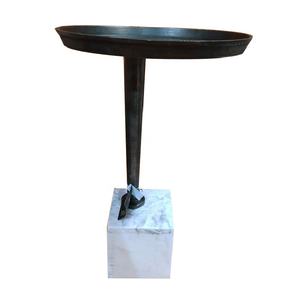 Nouveauté Table à boire en fer avec base en marbre Mobilier moderne artisanal indien Produit de qualité supérieure Nouveau design Bonne qualité - Product Image 1