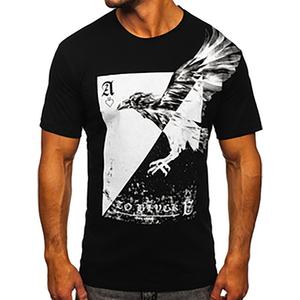 Camiseta de Hombre de Alta Calidad, Personalizada, de Poliéster/Algodón, Formal, Transpirable, Talla Grande, Cuello Redondo, Gruesa - Product Image 1