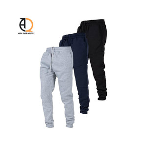 Pantalon de survêtement en coton beige pour homme, taille élastique, décontracté, avec poches latérales, pour l'automne - Product Image 3