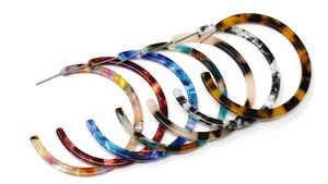 Decorative Natural Resin <b>Drop</b> Earrings Handmade Elegant Lightweight Fashion Jewelry Accessories Party Gift Women Girls Wholesale - Product Image 2