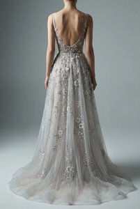 Vestido de Noche Blanco de Alta Calidad con Cuello Halter y Pedrería, Vestido de Gala de Tul Plisado con Cristales, Elegante Traje Formal - Product Image 5
