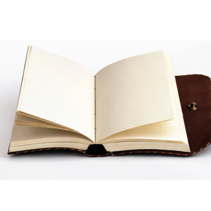 Diario Vintage de Cuero Genuino Hecho a Mano con Cierre Metálico, Cordón de Cuero y Diseño Floral para Bodas y Cumpleaños, Artesanía de Rajasthan - Product Image 5