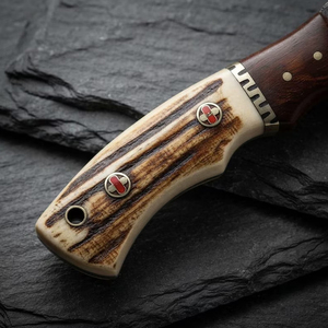 Couteau de chasse artisanal Tracker – Couteau de brousse et de camping de 12 pouces avec étui en cuir - Product Image 2