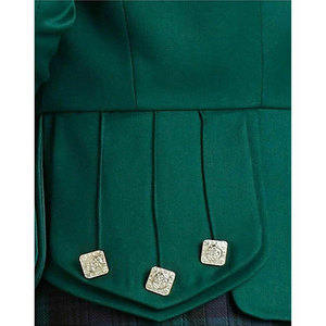 Hot Sell 2026 Men's Scottish Wool Prince Charlie Kilt <b>Jacket</b> with Waistcoat <b>Silver</b> Buttons Wedding Kilt <b>Jacket</b> - Product Image 2