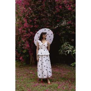Robe coordonnée décontractée pour femme Olka Reverie à col halter, 100% coton tricoté, imprimé tie-dye, style streetwear, coupe ample, séchage rapide - Product Image 1