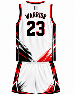 Jersey Personalizado con Transferencia Térmica, con Elegantes Detalles en Rojo y Negro, con Logotipo y Nombre del Equipo Personalizados - Product Image 2