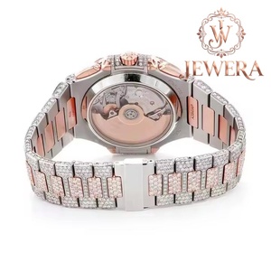 Montre en acier inoxydable haut de gamme Mossinate avec mouvement à quartz, accessoire de mode pour mariages et célébrations - Product Image 2