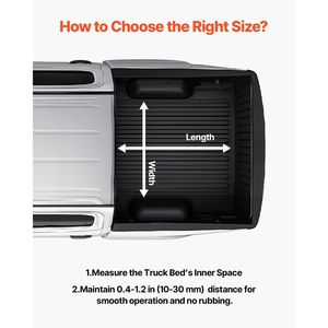 Cassetto portaoggetti scorrevole per cassone camion, resistente, 75 x 48 pollici, capacità 450 kg, con 6 accessori per il controllo del carico - Product Image 6