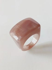 Modern Resin Finger Ring Stylish Casual Jewelry Accessory - Product Image 1