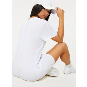T-shirt en coton pour femmes, doux, décontracté, confortable, vêtements de mode pour tous les jours, été - Product Image 4