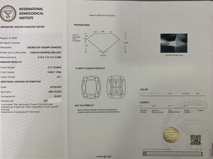 Diamants en vrac de laboratoire de 1 à 10 carats, taille coussin, certifiés IGI, clarté VVS, pour bijoux, diamants roses fantaisie CVD cultivés en laboratoire, vente en gros - Product Image 3