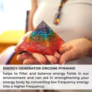 Pyramides de Pierres de Guérison Organiques Artisanales aux Sept Chakras, Cadeau Spirituel de Méditation et de Reiki - Product Image 5