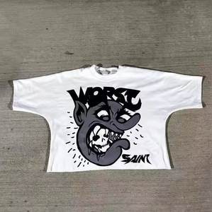 เสื้อยืดทรงบ็อกซ์โอเวอร์ไซส์แบบครอป คอตตอน 100% น้ำหนัก 300 GSM คุณภาพสูง ตัดเย็บพิเศษสำหรับผู้ชาย ปี 2026 - Product Image 6