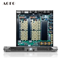 Amplificateur de puissance numérique à deux canaux 4200W-6000W avec technologie GaN pour système audio professionnel PA, montage en rack