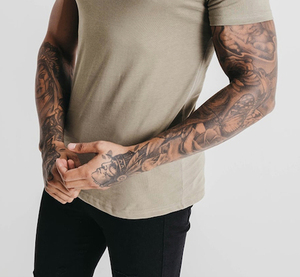 OEM Wholesale Custom Splice 100% Cotton <b>T</b> <b>Shirt</b> for Men Blank Unisex <b>T</b> <b>Shirt</b> Plain Men's <b>T</b>-<b>shirts</b> Print Logo - Product Image 4