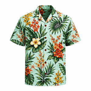 Chemise Hawaïenne Aloha Décontractée Personnalisée pour Homme, Respirante, Imprimé Floral Tropical, Manches Courtes, Col Cubain, Tenue de Plage pour Vacances - Product Image 3