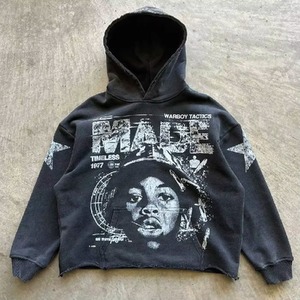 Blank Oversized Hoodie Premium Cotton Fleece Pullover Sweatshirt Custom Private Label Hoodies for Men Women Wholesale - Product Image 4