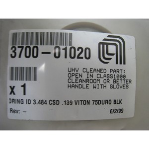 Amat 3700-01020 Oring ID 3.484 CSD 75Duro BLK - Trusted อุปกรณ์เซมิคอนดักเตอร์มรดกระดับโลกและชิ้นส่วนที่ - Product Image 1