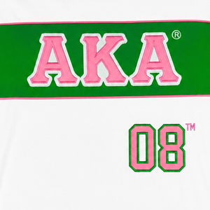 เสื้อเจอร์ซีย์ AKA พรีเมียม สีขาว เขียว ชมพู เสื้อยืดแขนสั้นสำหรับผู้หญิง สไตล์กรีก เสื้อยืดสำหรับออกกำลังกาย เสื้อผ้าระดับพรีเมียม - Product Image 4