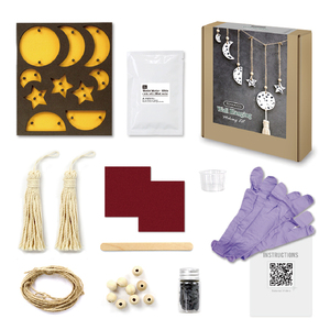 Kit de fabrication de décorations murales en béton style bohème - Forme irrégulière faite à la main pour un usage quotidien - Product Image 2