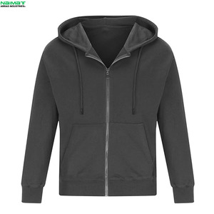 Comfortable <b>Thick</b> Cotton Blend Zip Up Hoodie Men Soft Knit <b>Cardigan</b> Style Gym Sweatshirt Warm Active Outwear - Product Image 3