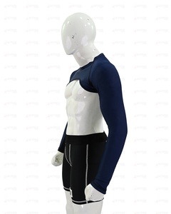 Men's Long Sleeve <b>Bolero</b> <b>Shrug</b> Open Chest Extreme Crop Top Stretch Arm Sleeves Rave Clubwear Custom Private Label Wholesale - Product Image 2