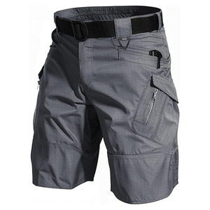 กางเกงขาสั้นคาร์โก้ลำลองสำหรับผู้ชาย ใส่สบาย ผลิตจากวัสดุโพลีเอสเตอร์ที่เป็นมิตรต่อสิ่งแวดล้อม พร้อมซิปผ่าหน้าและดีไซน์เรียบง่าย - Product Image 5