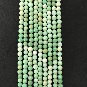 Cuentas Lisas de Crisoprasa 100% Naturales, Certificadas por IGI, Grado AA, 5.5mm-6.5mm, Color Verde Piedra, Gemas Fire Vivaaz, Joyería Jaipur - Product Image 2